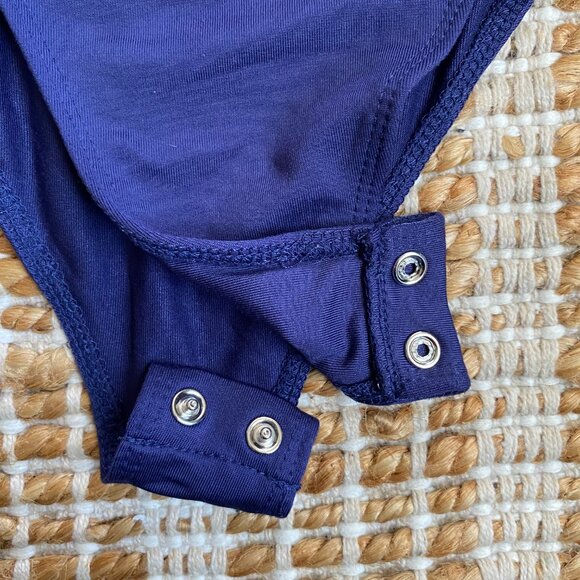 Forever 21 Royal Blue Bodysuit with Snap Closure – Size Small - Picture 6 of 9